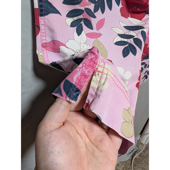 Limited Too Girls Pink Floral Capri Drawstring Pants‎ Size 16 Slim - Picture 6 of 12